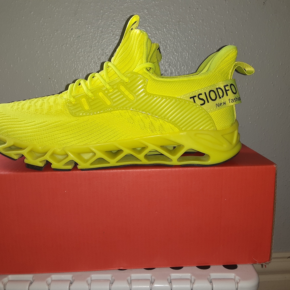 Neon Yellow Athletic Sneakers